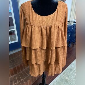 Chic Soul  Friendship Top Cinnamon  Size 1X